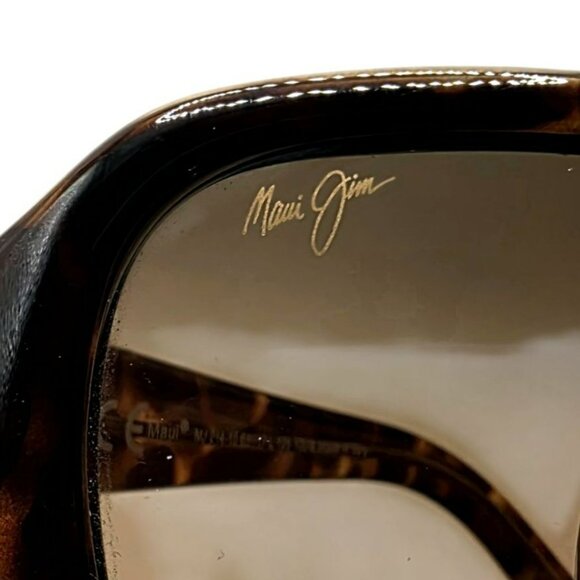 Maui Jim Tortoise Sunglasses Pearl City Polarized Brown Lenses Italy MJ 214-10 - Picture 6 of 12